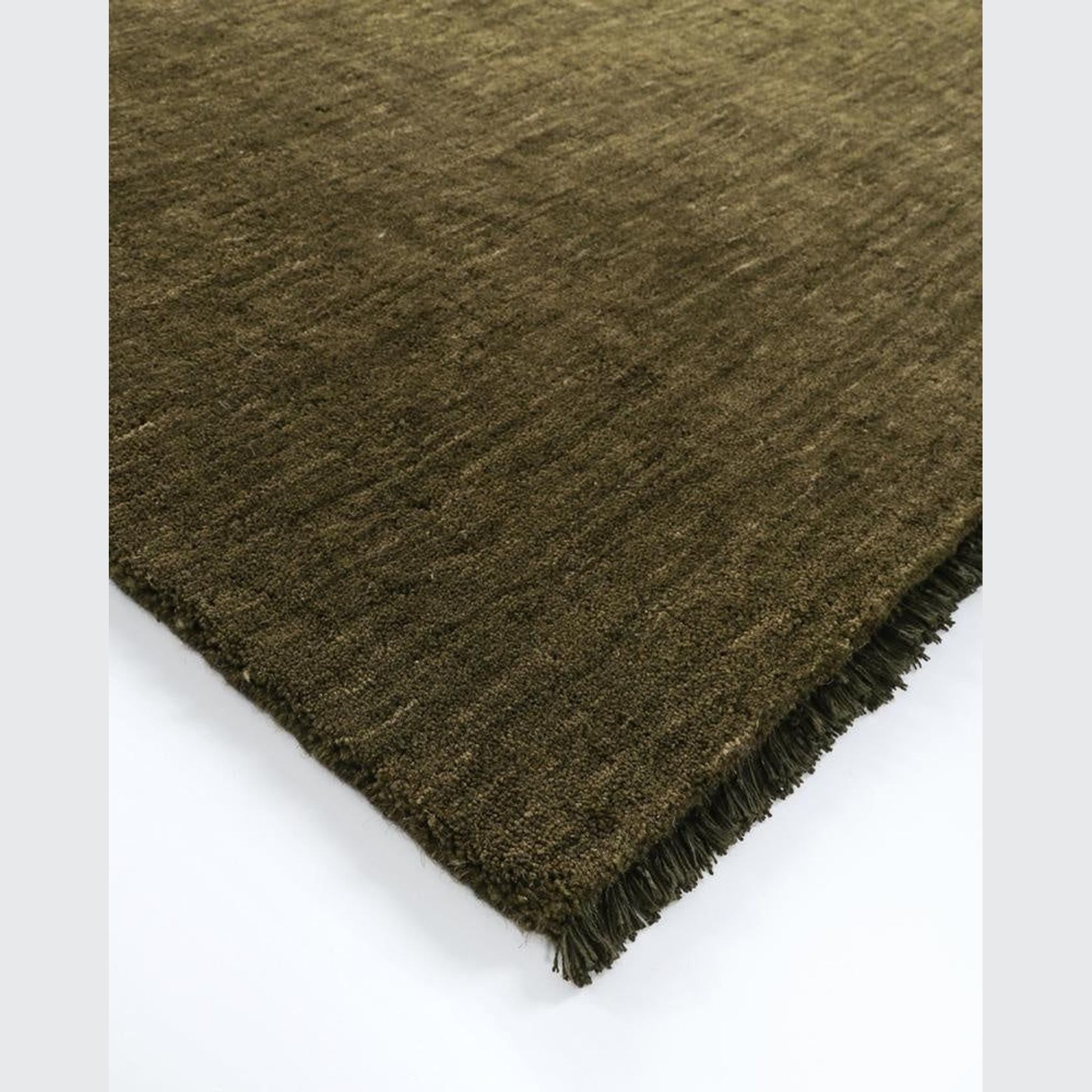 Baya Sandringham Wool Floor Runner Rug  - Moss gallery detail image