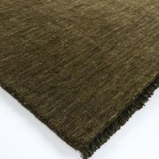 Baya Sandringham 100% NZ Wool Floor Runner Rug - Moss gallery detail image