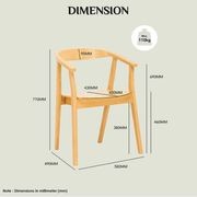 GRETA Dining Chair - Natural gallery detail image