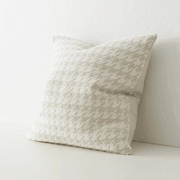 Weave Home Giovanni Cushion - Salt | Bouclé Houndstooth gallery detail image
