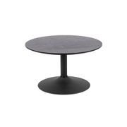 TITAN Round Coffee Table 70cm - Black gallery detail image