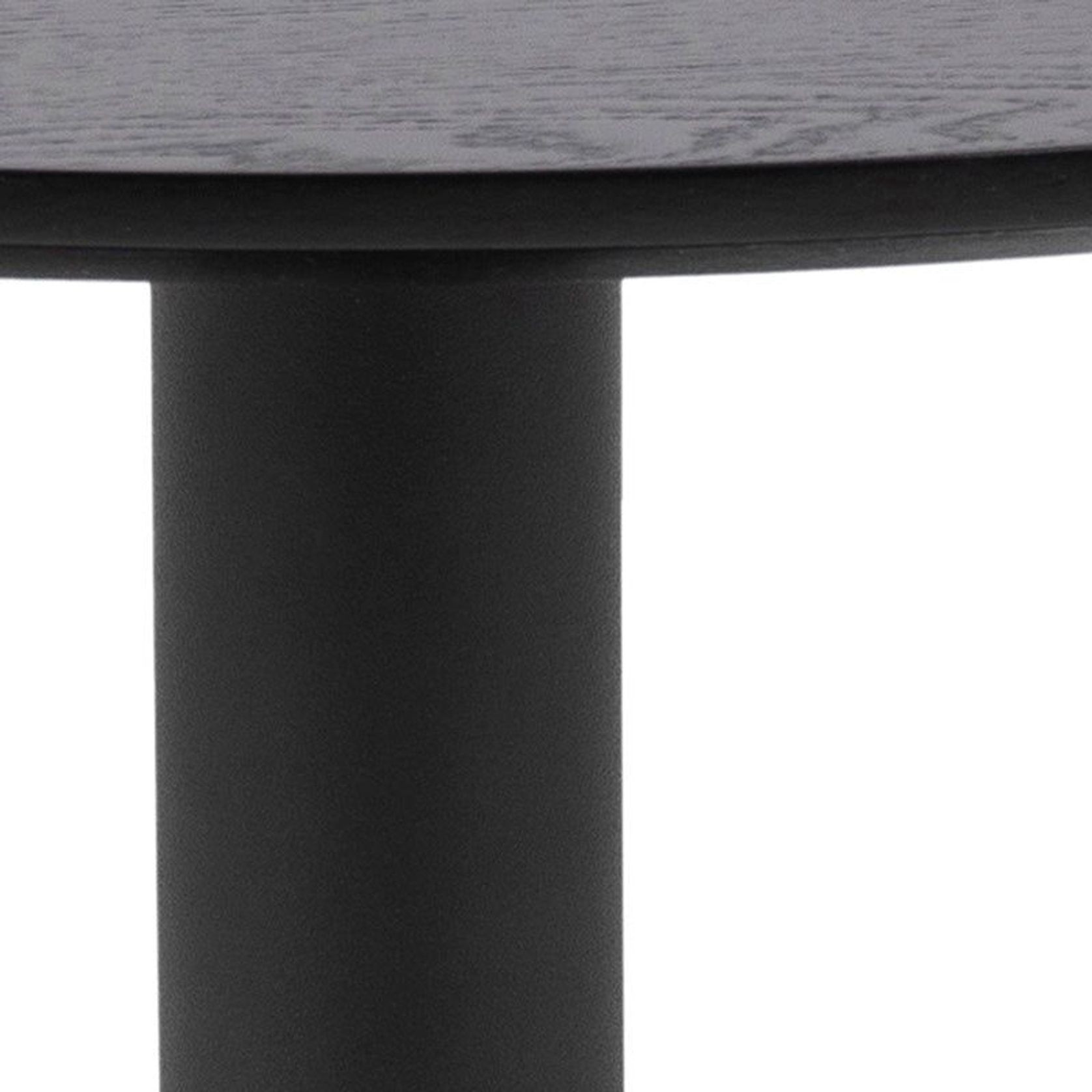 TITAN Round Coffee Table 70cm - Black gallery detail image