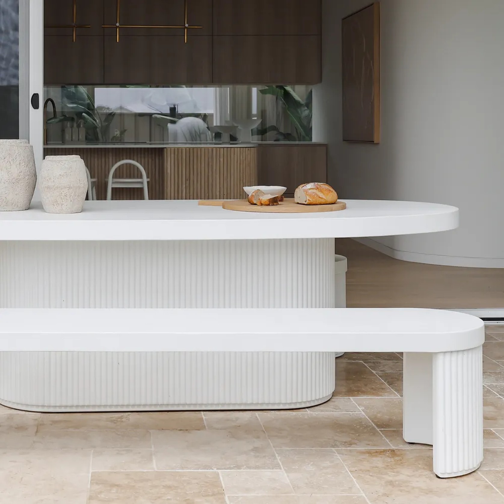 Furrow Dining Bench gallery detail image