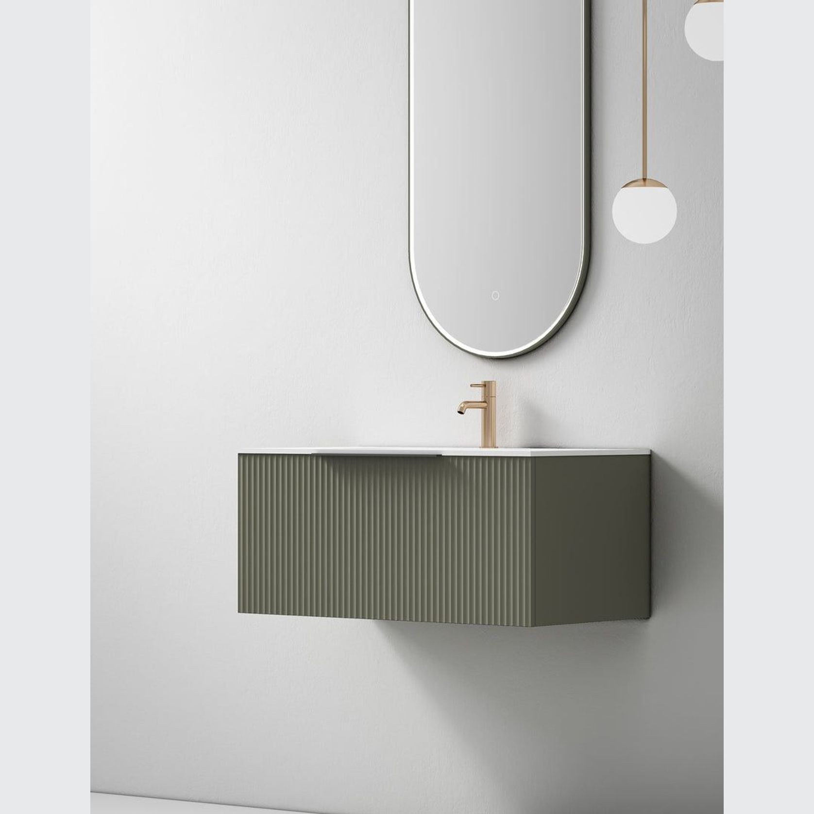 Hamilton 900 Green Grey Vanity ArchiPro NZ