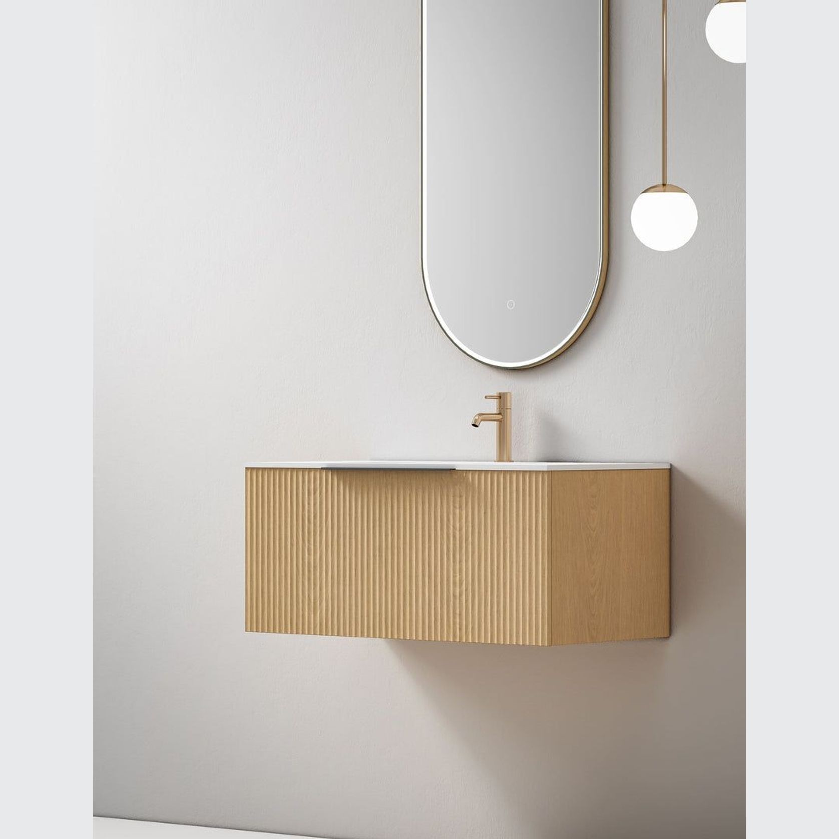 Hamilton 900 Natural Veneer Vanity ArchiPro NZ