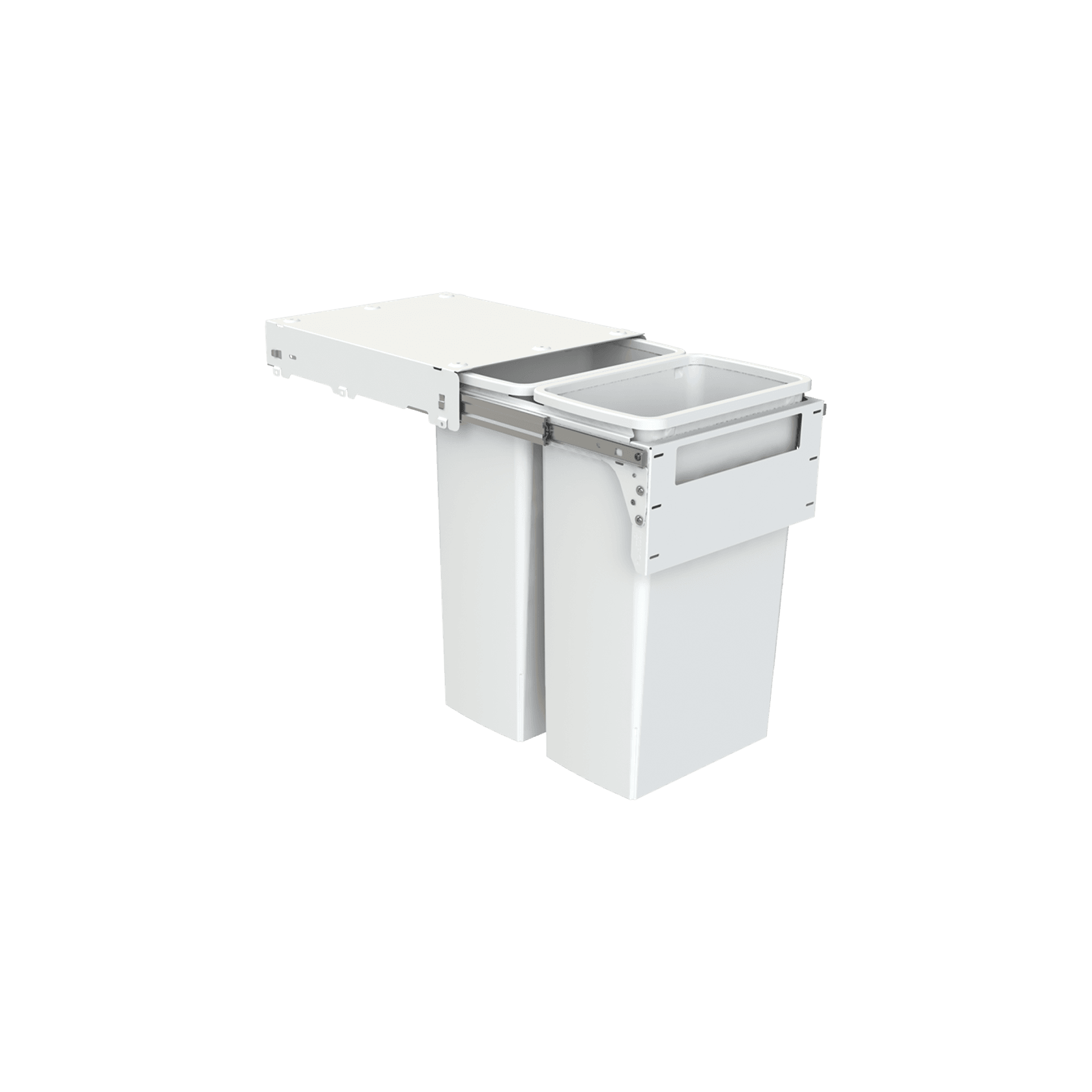 Hideaway Compact 2 x 40L Buckets | Door Pull gallery detail image