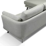 RANNI 3 Seater Sofa With Left Chaise - Warm Grey gallery detail image