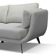 RANNI 3 Seater Sofa With Left Chaise - Warm Grey gallery detail image