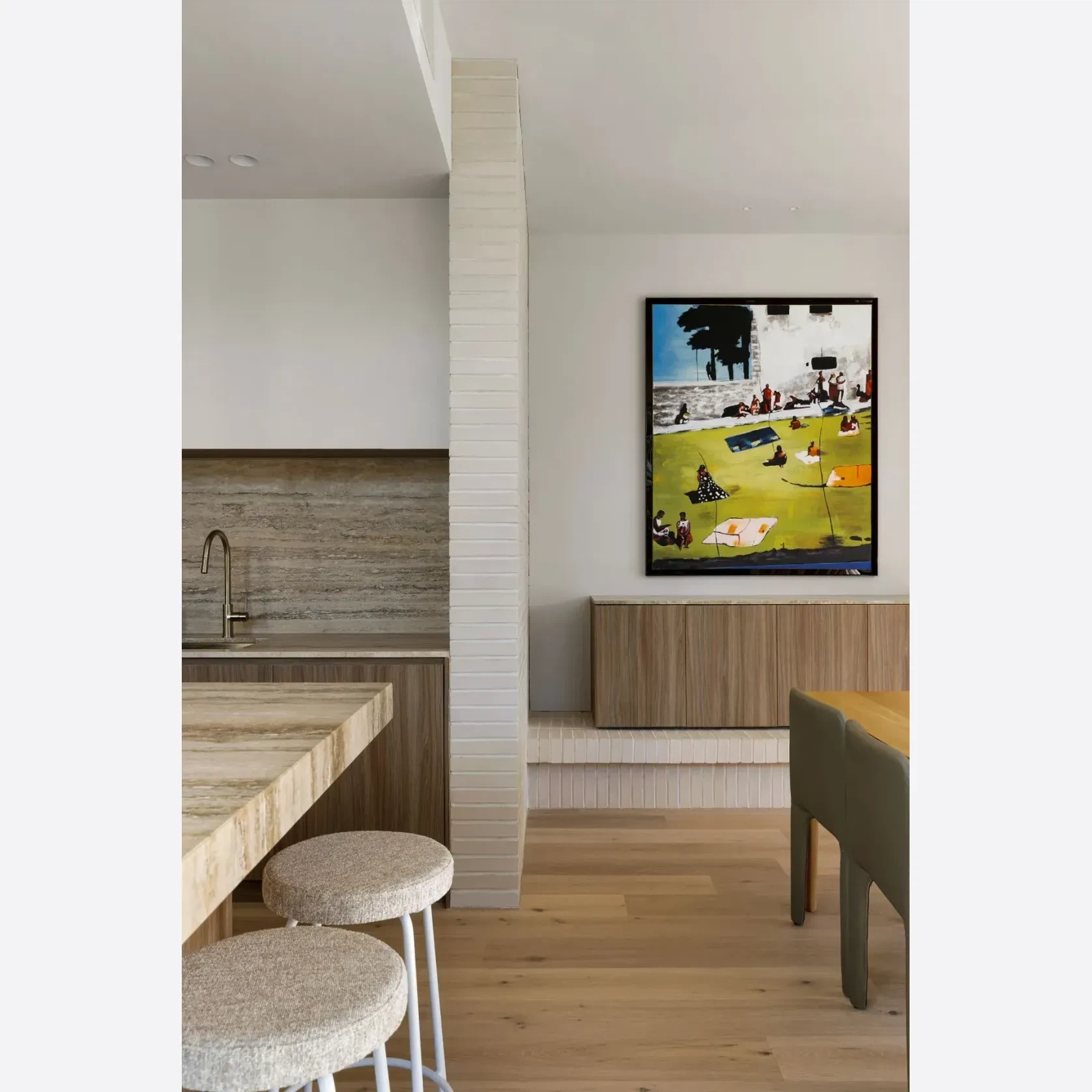 Florence Vein Cut Travertine Benchtop gallery detail image