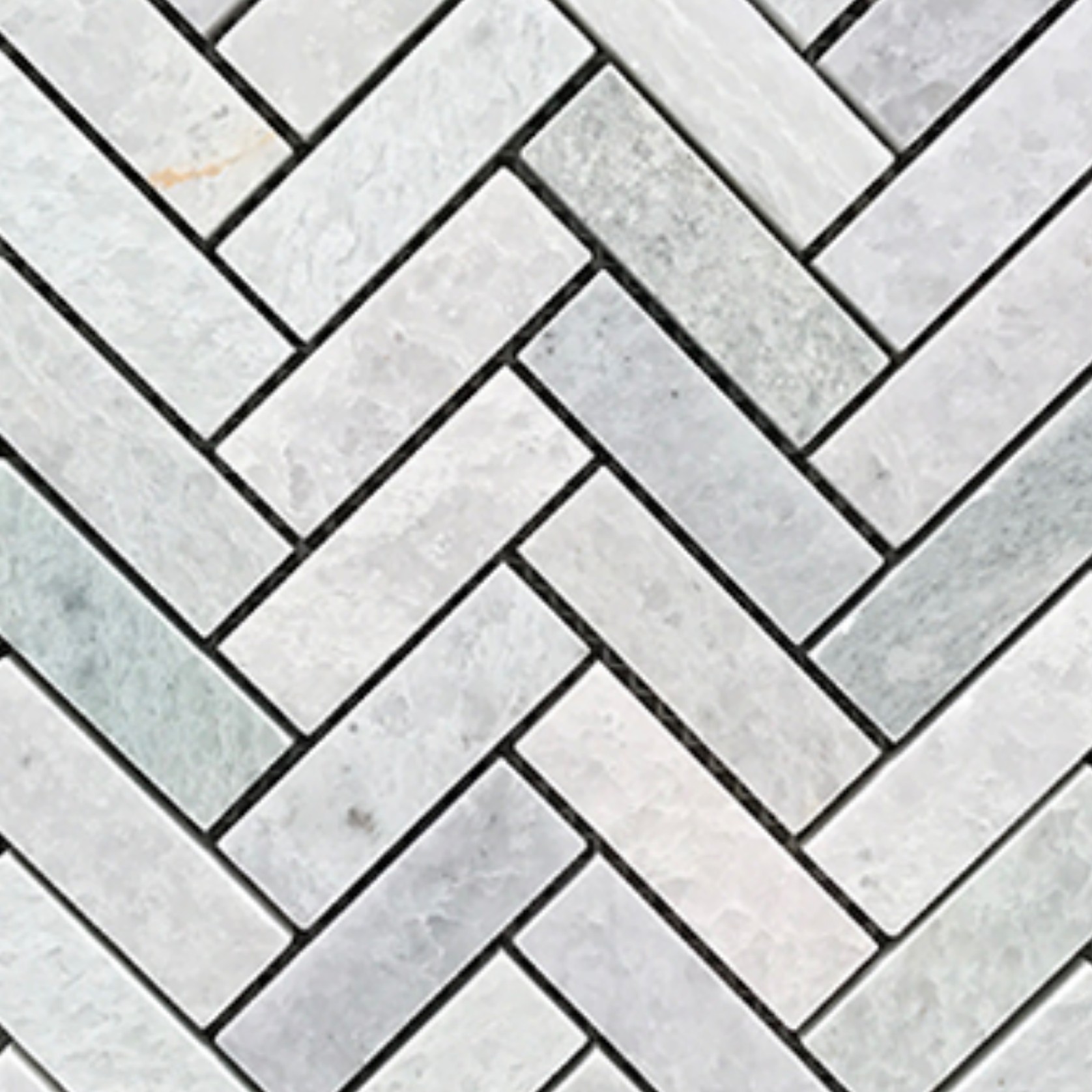 Ming Green Herringbone Mosaic gallery detail image