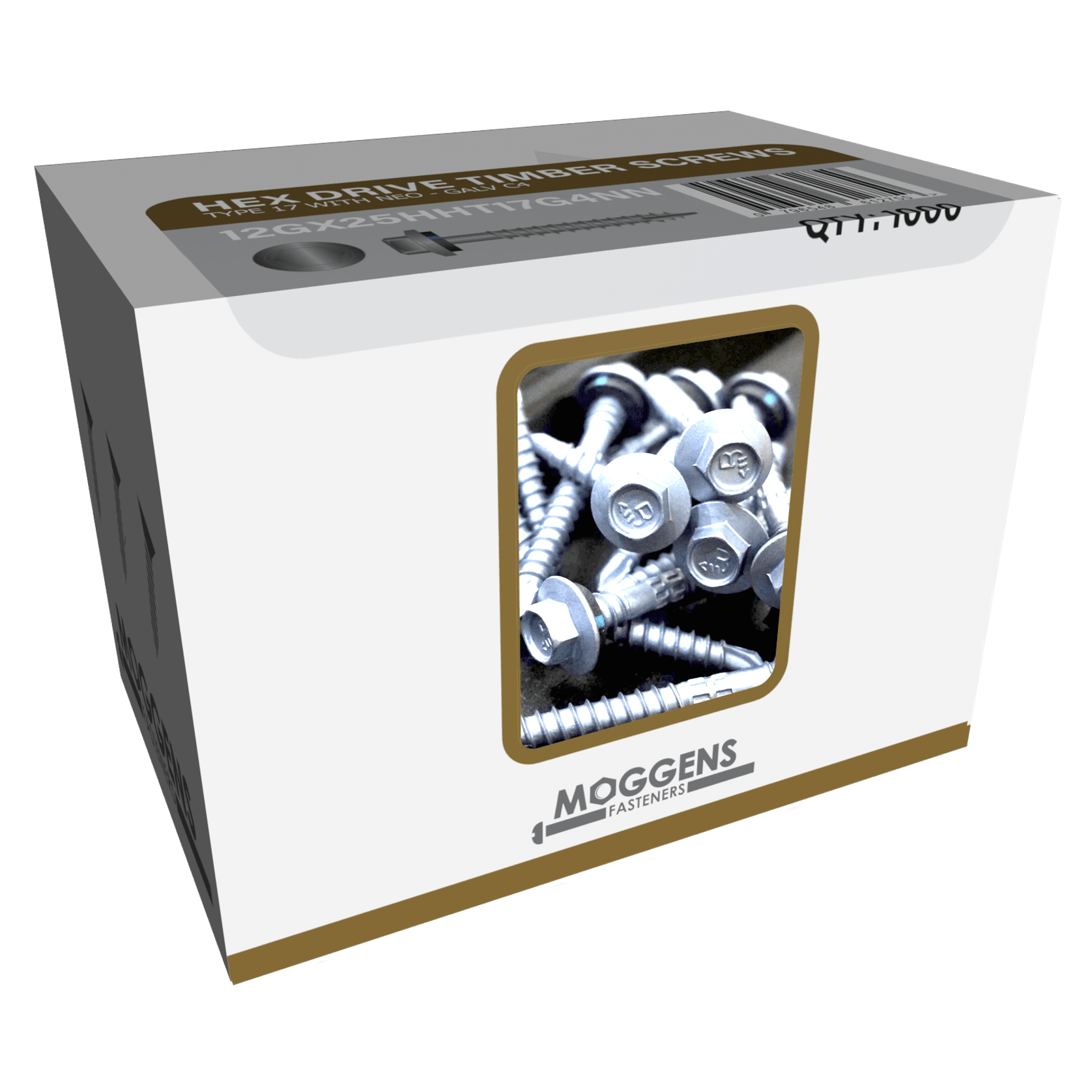 Hex Head Timber Screws - Type 7 With Neo - SS316 gallery detail image