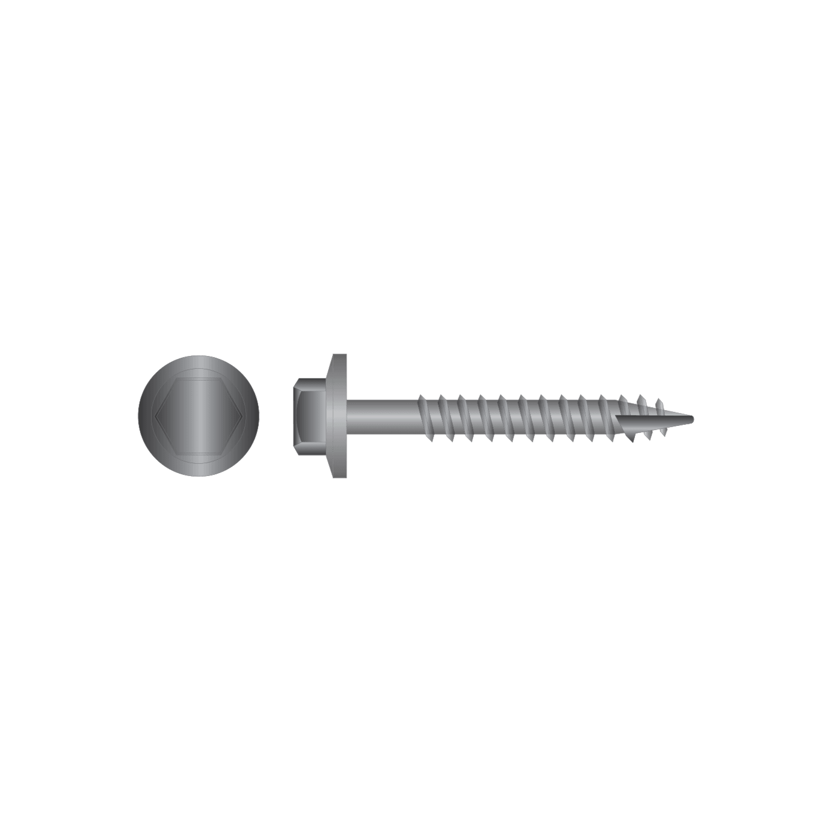 Hex Head Timber Screws - Type 7 No Neo - Galv C4 gallery detail image