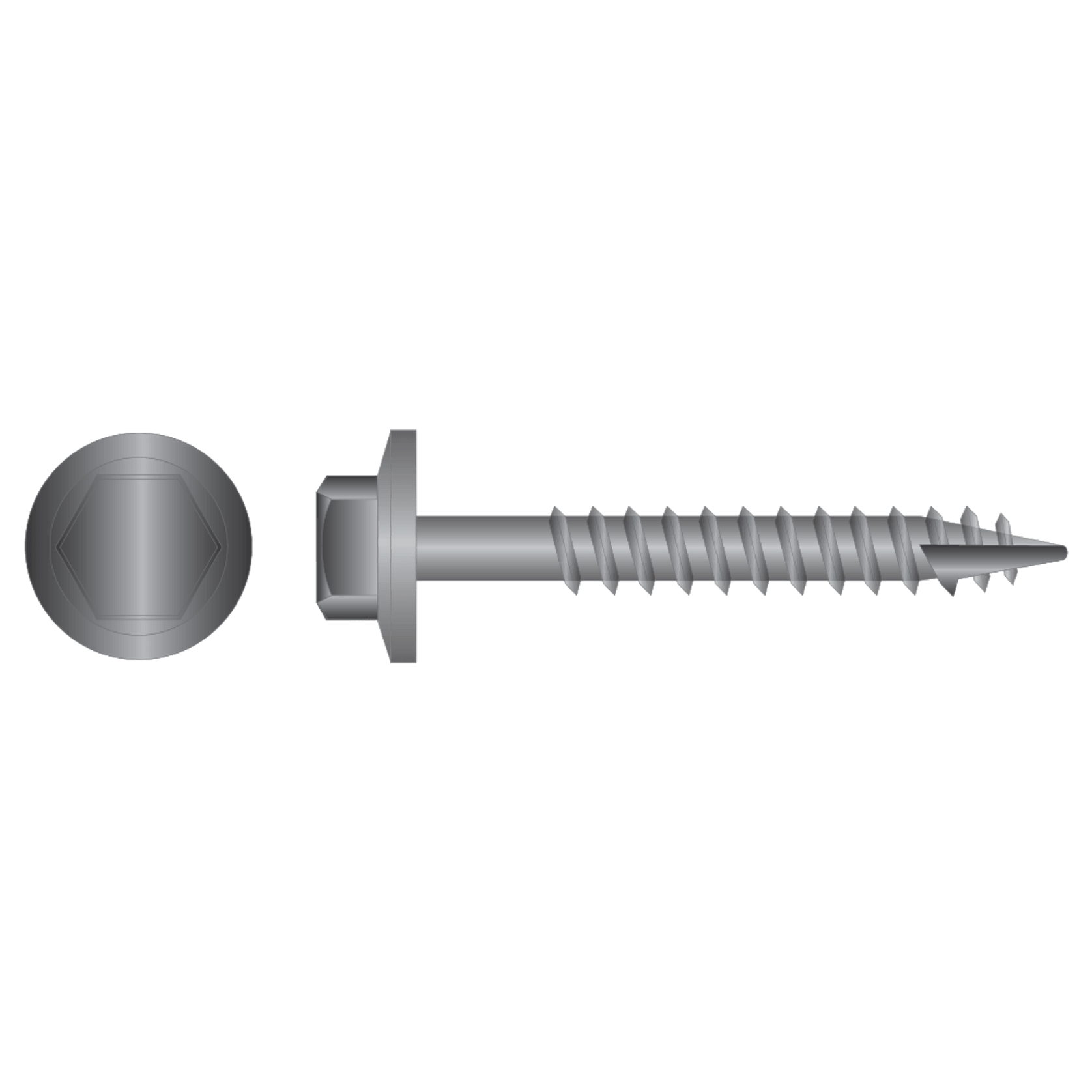 Hex Head Timber Screws - Type 7 No Neo - Galv C4 gallery detail image