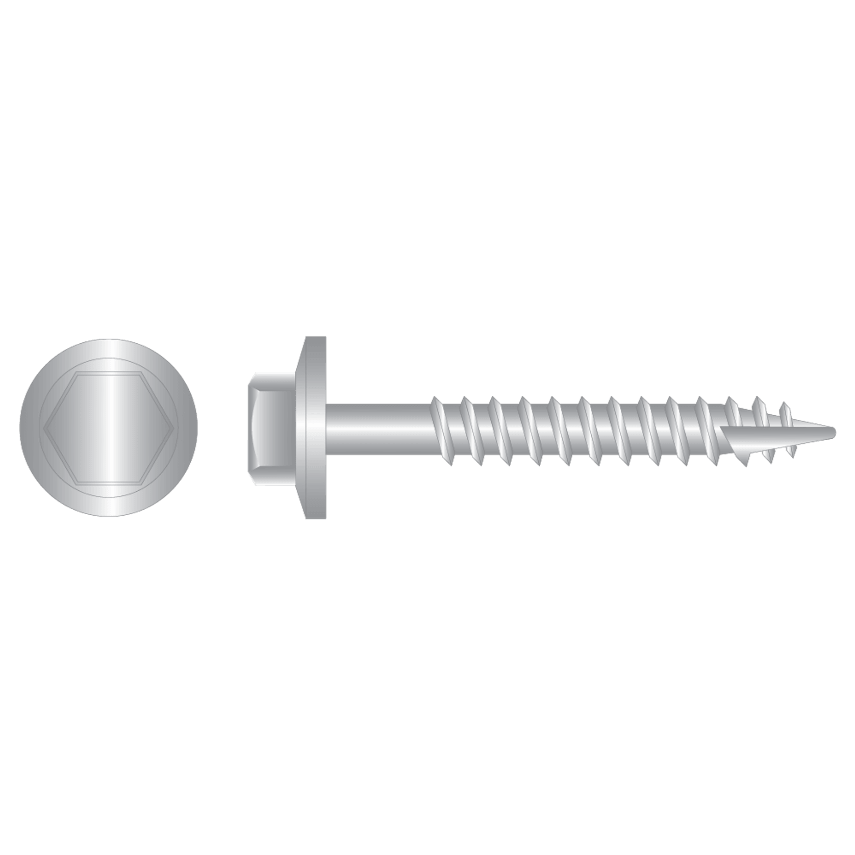 Hex Head Timber Screws - Type 7 No Neo - SS316 gallery detail image
