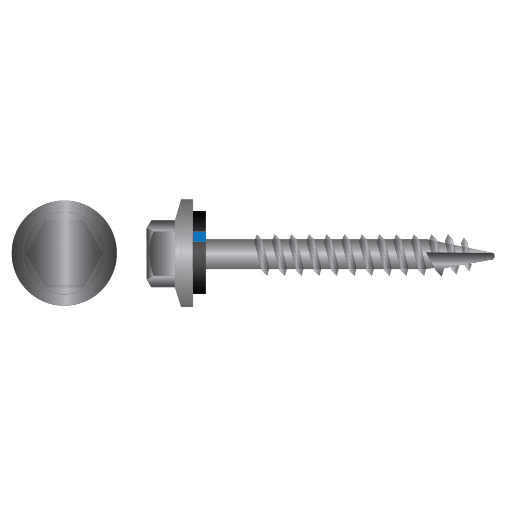 Hex Head Timber Screws - Type 7 With Neo - Galv C4​ gallery detail image