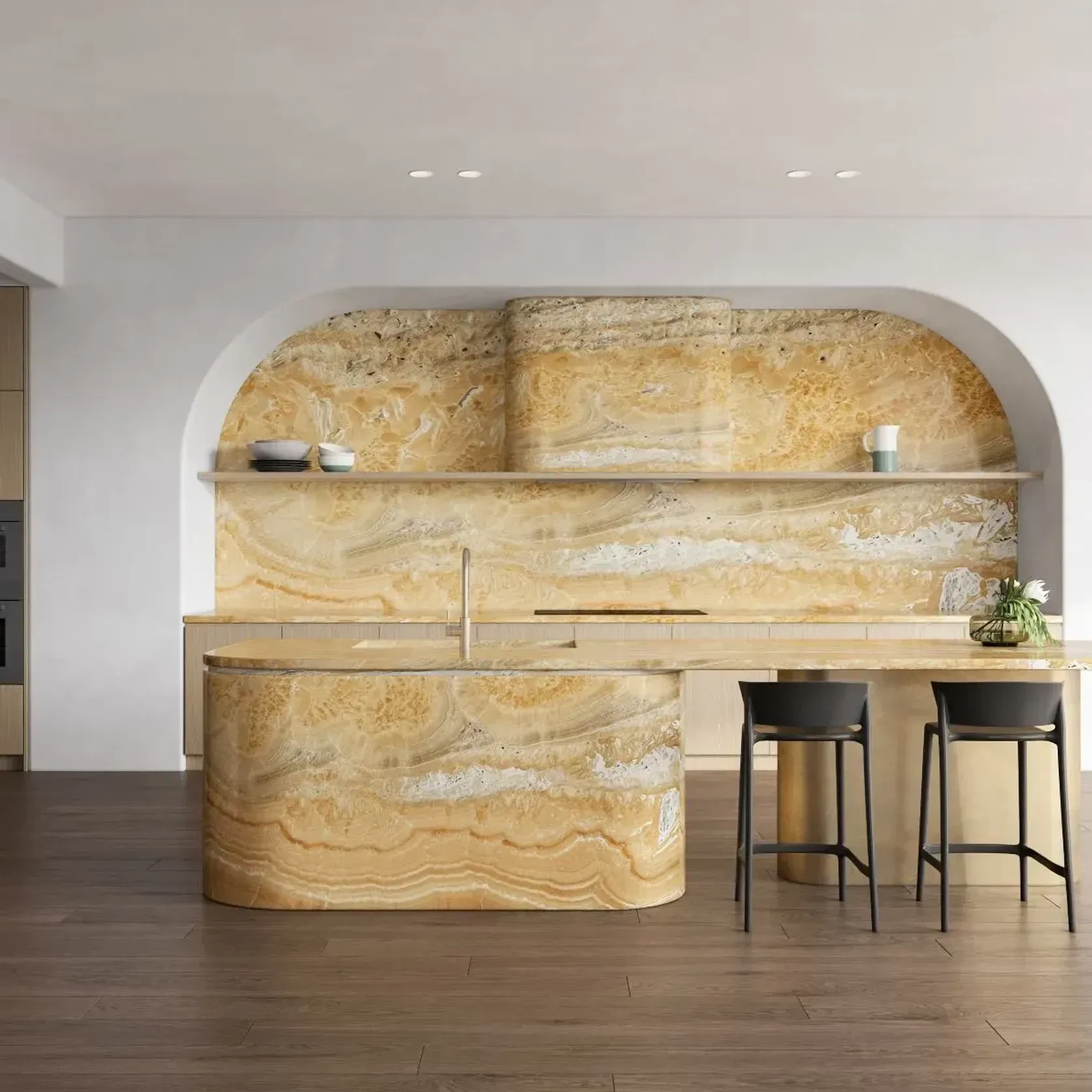 Honey Onyx Benchtop gallery detail image