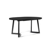 NOVAH Extendable Dining Table 120-200cm - Black gallery detail image
