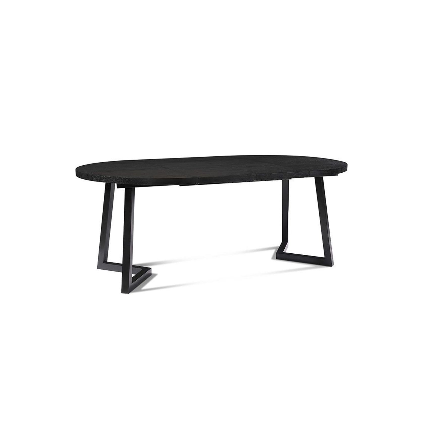 NOVAH Extendable Dining Table 120-200cm - Black gallery detail image