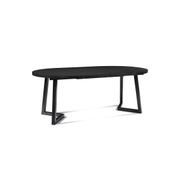 NOVAH Extendable Dining Table 120-200cm - Black gallery detail image