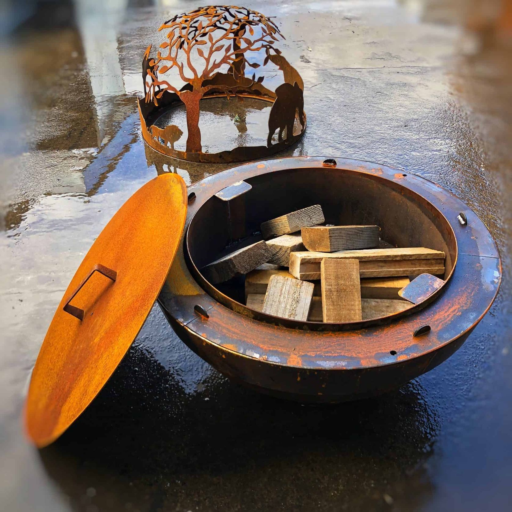 African Ball Brazier gallery detail image