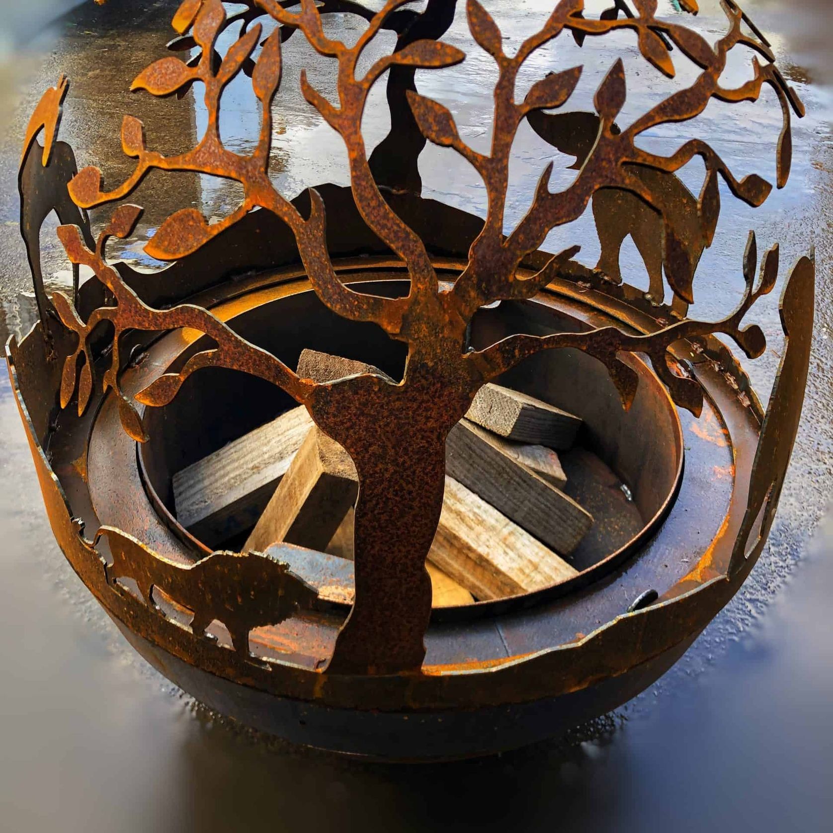 African Ball Brazier gallery detail image