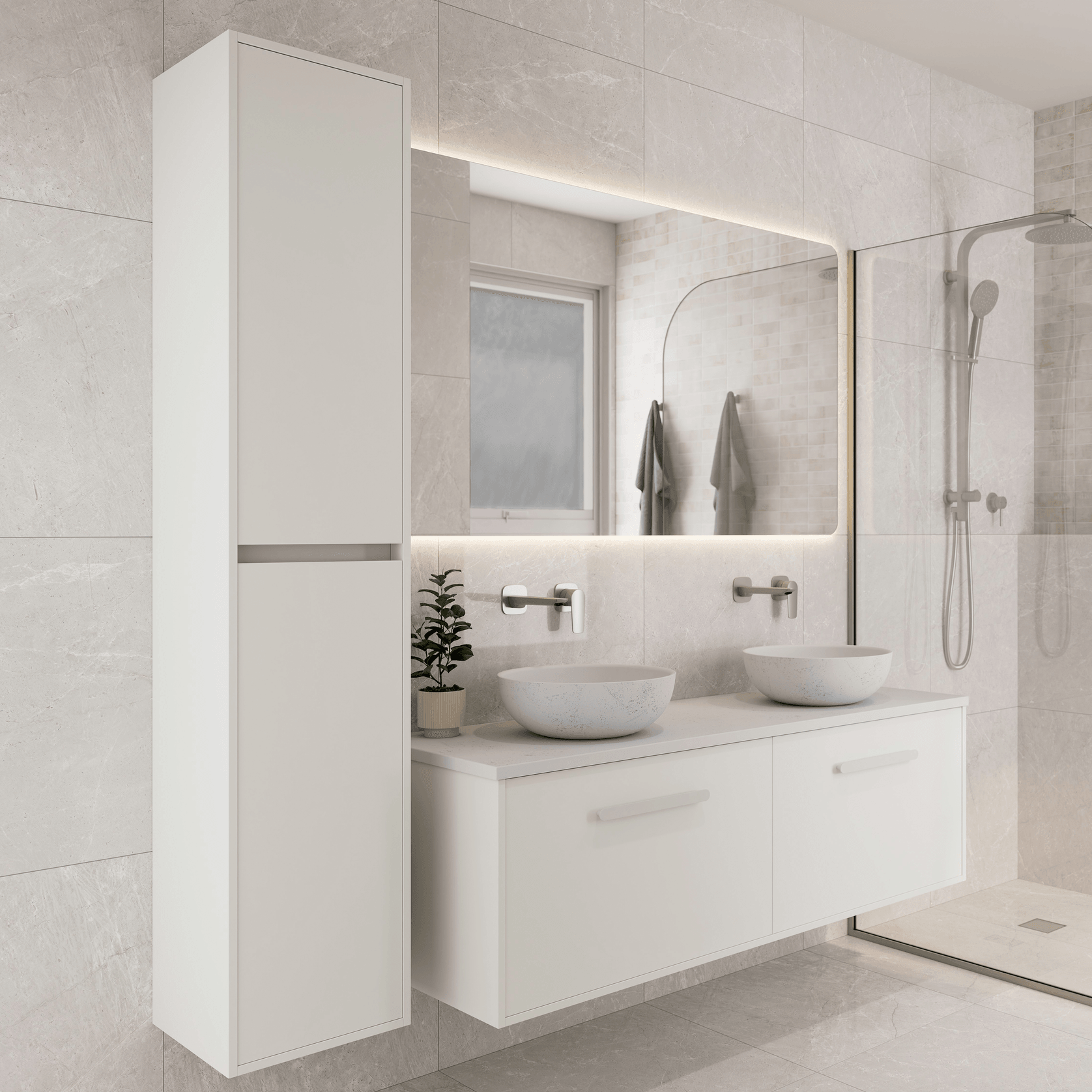 Hako Tall Bathroom Storage Cabinet gallery detail image