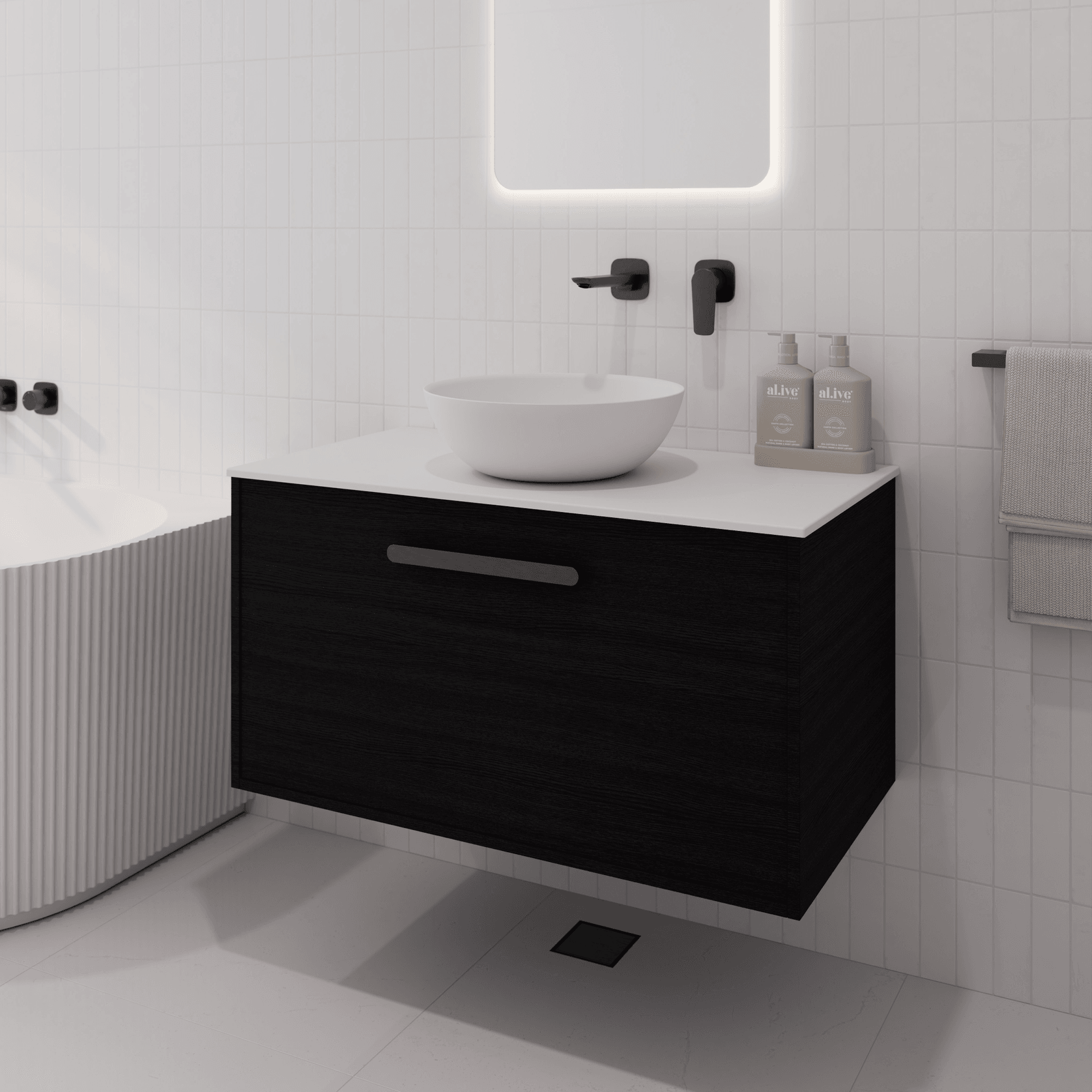 Hako 900 Vanity | Villastone Slab Top gallery detail image