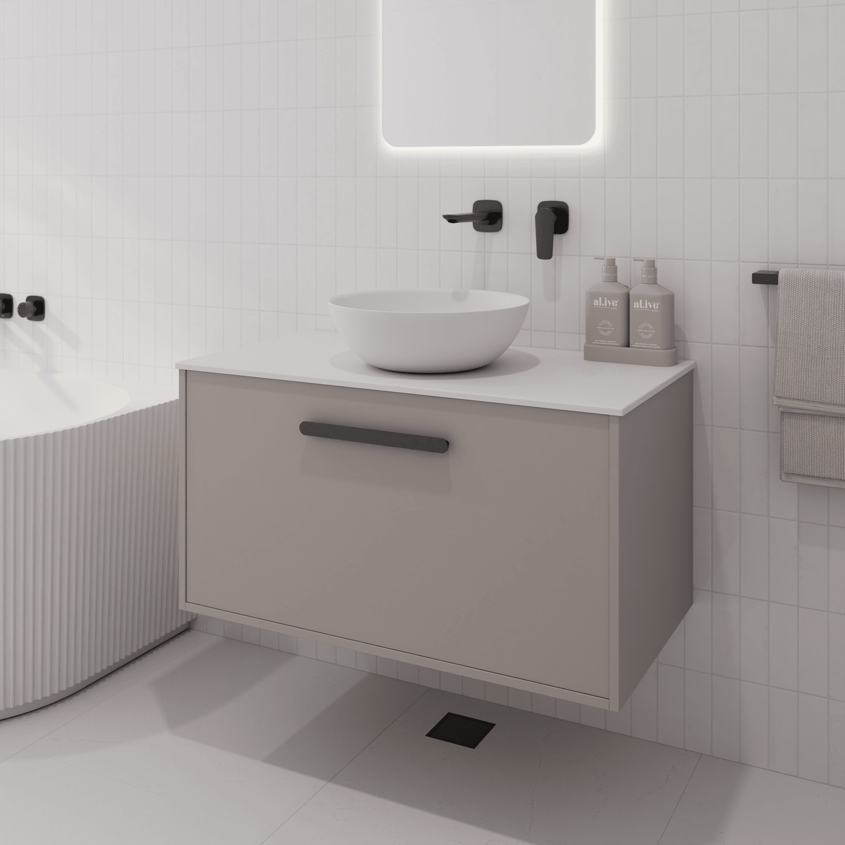 Hako 900 Vanity | Villastone Slab Top gallery detail image