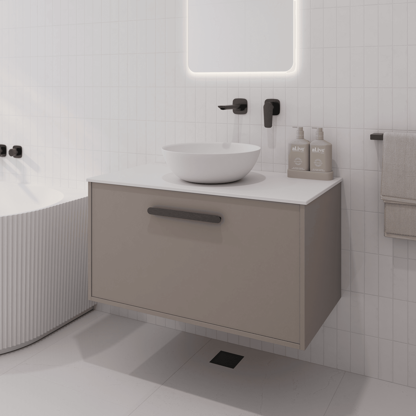 Hako 900 Vanity | Villastone Slab Top gallery detail image