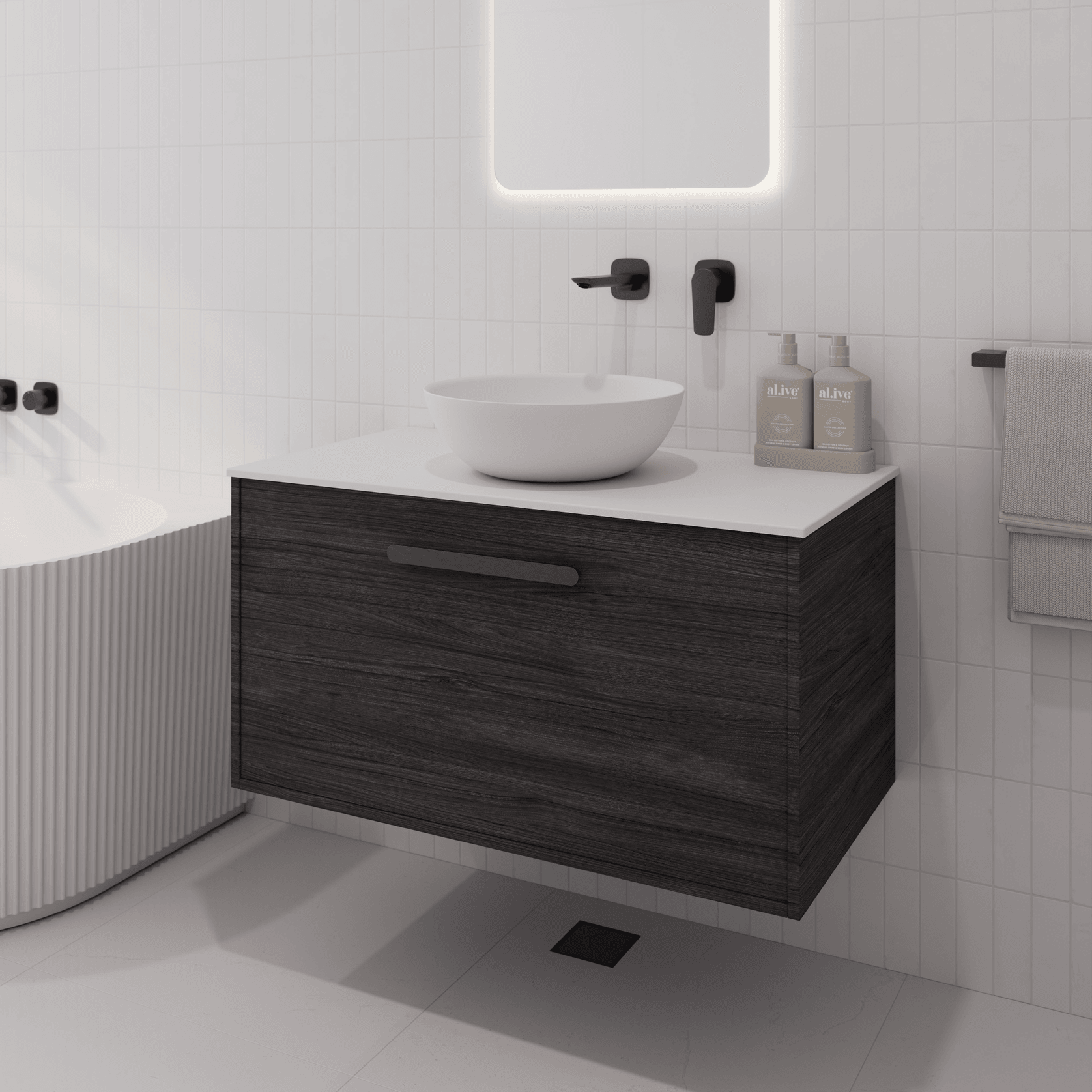 Hako 900 Vanity | Villastone Slab Top gallery detail image