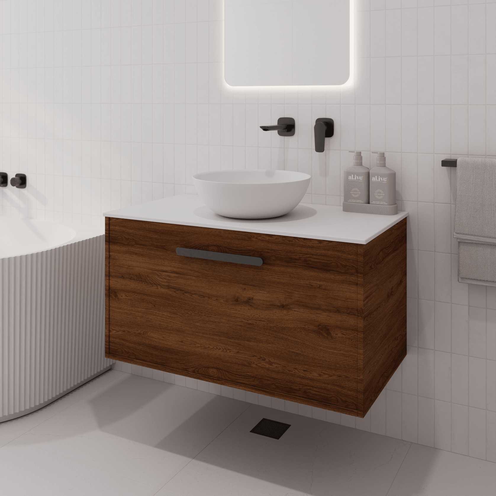 Hako 900 Vanity | Villastone Slab Top gallery detail image