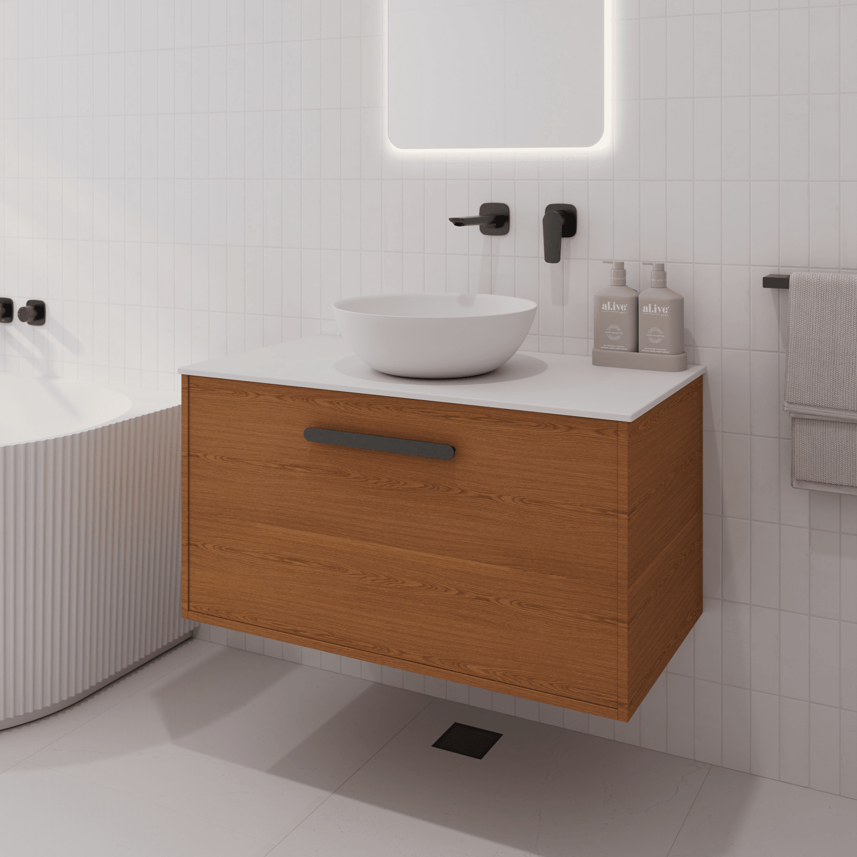 Hako 900 Vanity | Villastone Slab Top gallery detail image