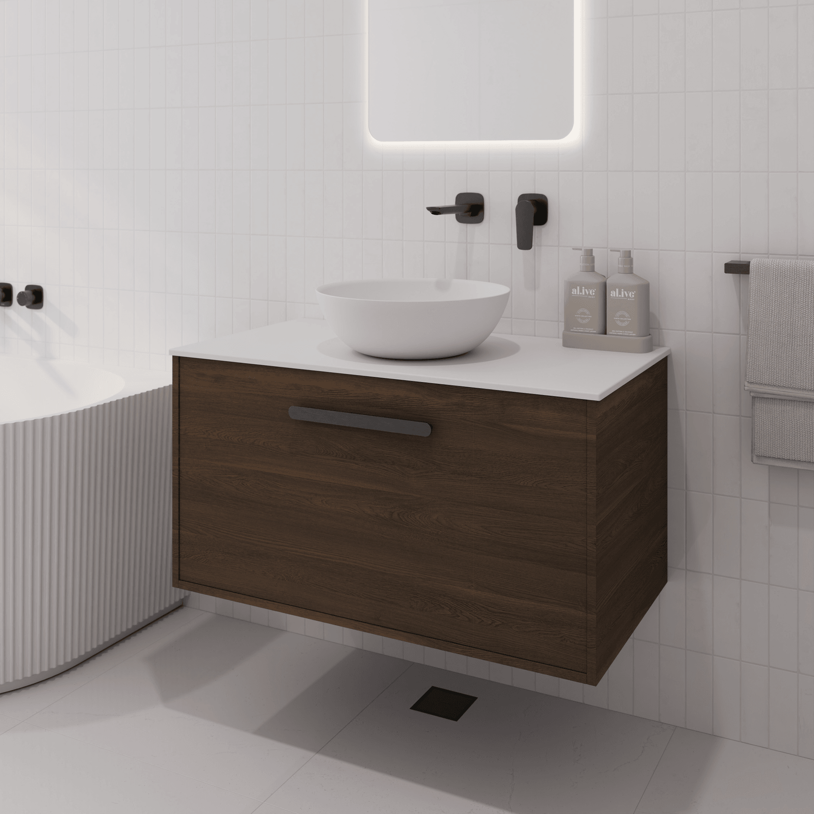 Hako 900 Vanity | Villastone Slab Top gallery detail image