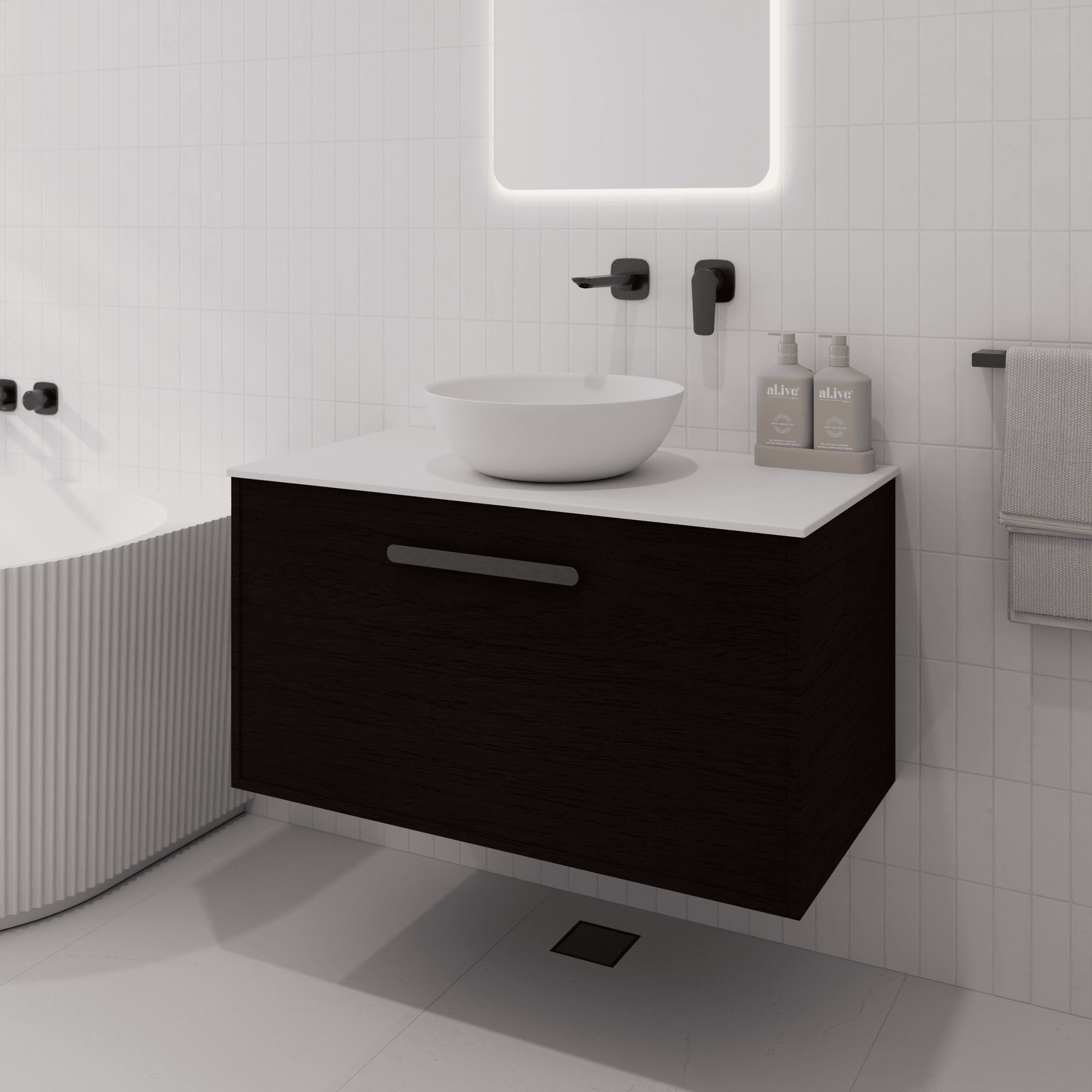 Hako 900 Vanity | Villastone Slab Top gallery detail image