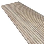 WOODFLEX Flexible Wooden Slat Wall Panel - Oak Veneer - 3000mm x 600mm - Half Round gallery detail image