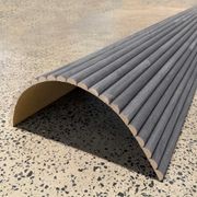 WOODFLEX Flexible Wooden Slat Wall Panel - Black - 2700mm x 600mm - Half Round 27mm gallery detail image