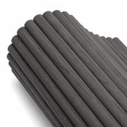 WOODFLEX Flexible Wooden Slat Wall Panel - Black - 2700mm x 600mm - Half Round 27mm gallery detail image