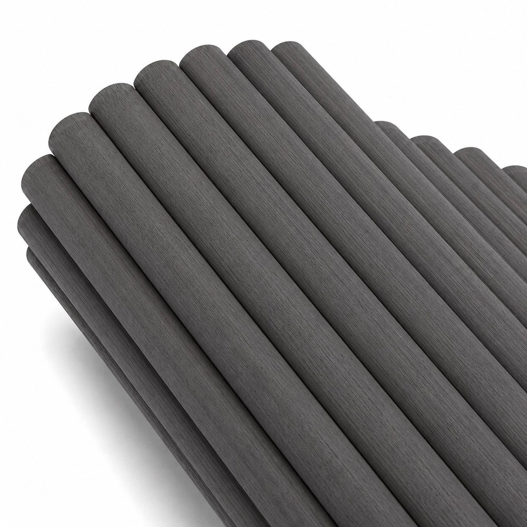 WOODFLEX Flexible Wooden Slat Wall Panel - Black Oak - 2700mm x 600mm - Half Round 37mm gallery detail image