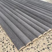 WOODFLEX Flexible Wooden Slat Wall Panel - Black Oak - 2700mm x 600mm - Half Round 37mm gallery detail image