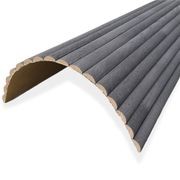 WOODFLEX Flexible Wooden Slat Wall Panel - Black Oak - 2700mm x 600mm - Half Round 37mm gallery detail image