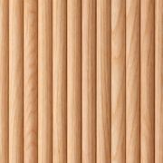 WOODFLEX Flexible Wooden Slat Wall Panel - Oak Veneer - 2700mm x 600mm - Half Round 37mm gallery detail image