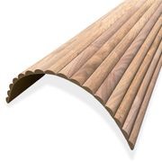 WOODFLEX Flexible Wooden Slat Wall Panel - Walnut Veneer - 2700mm x 600mm - Half Round 37mm gallery detail image