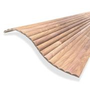 WOODFLEX Flexible Wooden Slat Wall Panel - Walnut Veneer - 2700mm x 600mm - Half Round 37mm gallery detail image
