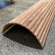 WOODFLEX Flexible Wooden Slat Wall Panel - Walnut Veneer - 2700mm x 600mm - Half Round 37mm gallery detail image