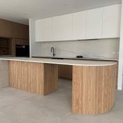 WOODFLEX Flexible Wooden Slat Wall Panel - Oak Veneer - 3000mm x 600mm - Half Round gallery detail image