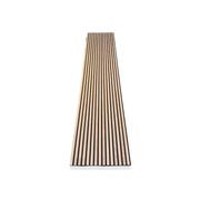 WOODFLEX Flexible Acoustic Slat Wall Panel - Half Round Oak Veneer - 2700mm x 600mm gallery detail image