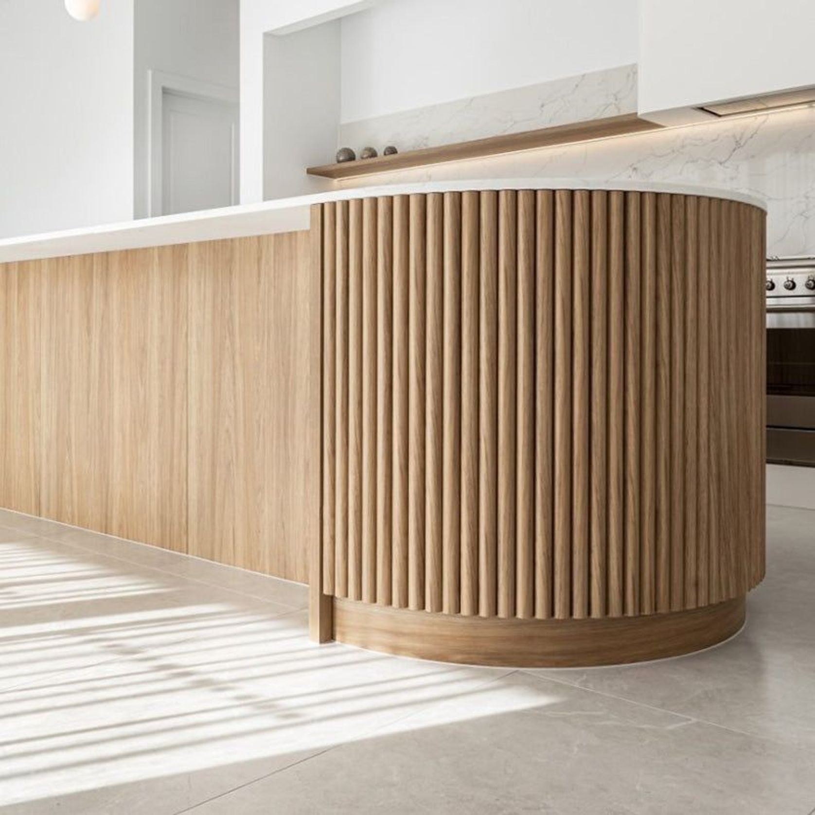 WOODFLEX Flexible Wooden Slat Under Bench Panel gallery detail image
