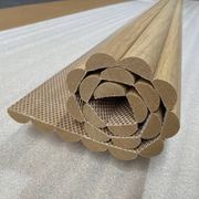 WOODFLEX Flexible Wooden Slat Wall Panel - Oak Veneer - 3000mm x 600mm - Trapezium gallery detail image