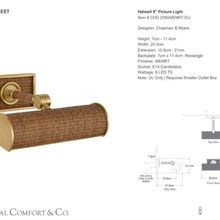 Visual Comfort E F Chapman Halwell 8 Picture Light gallery detail image