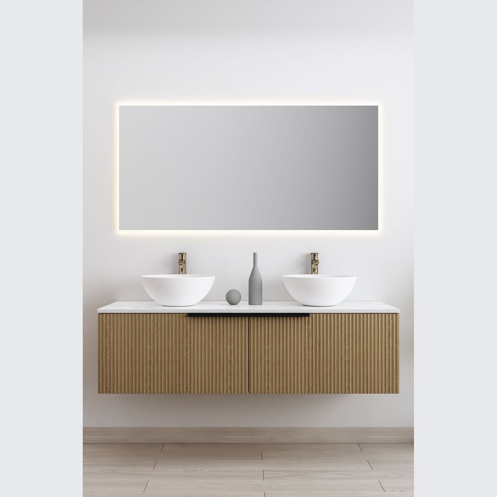 Hamilton 1500 Natural Veneer Stone Vanity ArchiPro NZ